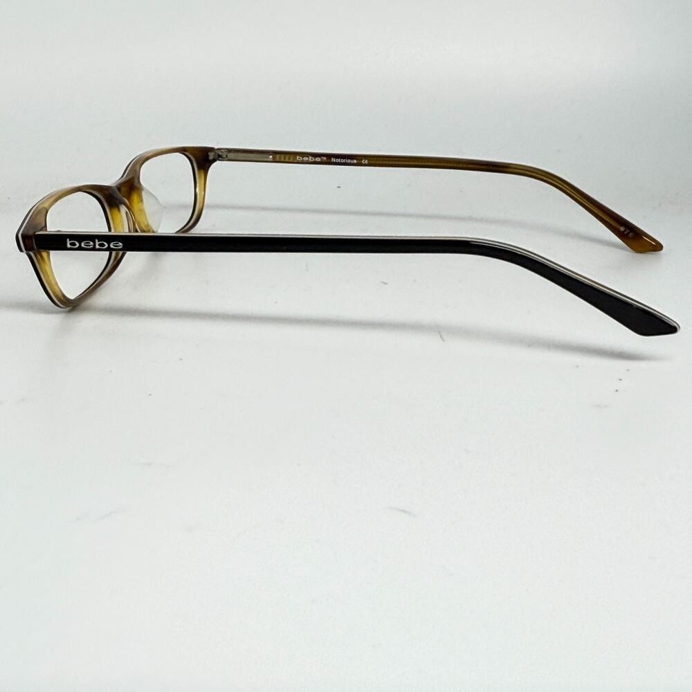 Bebe Eyeglasses Notorious 50-16 140 Frames flex hinges Brown Full Rim H18575 - Picture 2 of 7